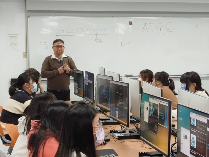 嶺東數媒領航生成式AI創意教育，成果展揭開智慧創作新時代！圖片