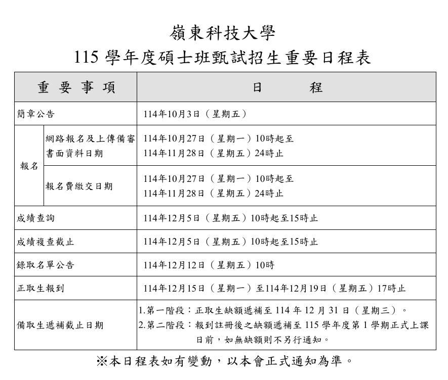 數位媒體設計系｜115 學年度碩士班甄試招生圖片